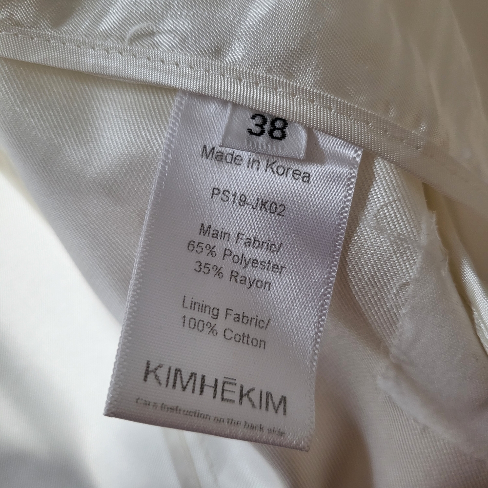 KIMHÉKIM Venus Blazer Size 38 Assymetric Ivory Off White - Picture 6 of 16